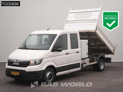 Man TGE 5.120 Dubbel Cabine Kipper met Kist Dubbellucht 3,5t Trekhaak Airco Cruise Camera Euro6 Tipper vendida por BAS World B.V.
