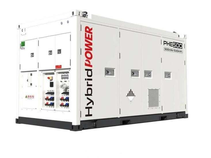 PHE500 Hybrid Energy System- 500 kVA - 1040 kWh Grupo electrógeno Foto 1