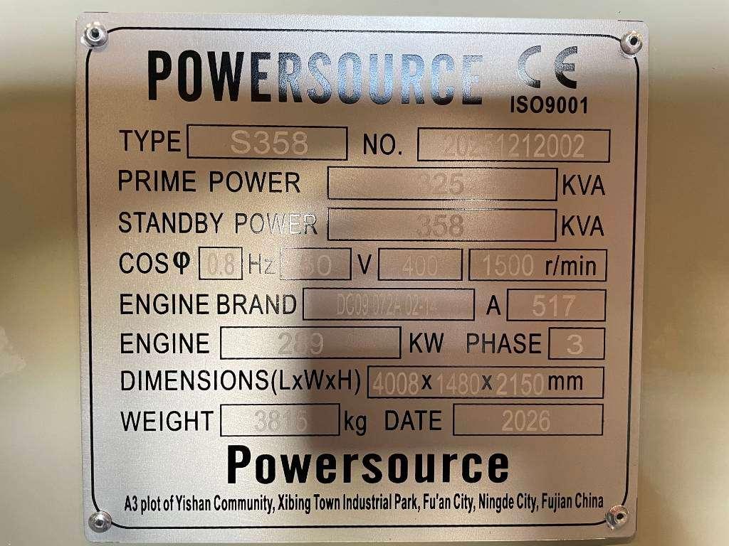 Scania DC09 072A - 360 kVA Generator - DPX-19761 Foto 6