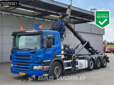 Scania P380 8X2 NL-Truck Hiab 211 E-3 Hipro Kran Crane  VDL S-21-6200 hoolift Euro 5 vendida por BAS World B.V.