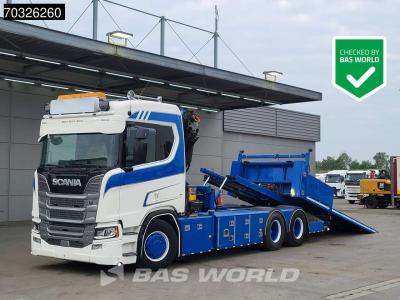 Scania R580 R 6X2 Abschleppwagen Palfinger PK33002 EH Crane Winch Recovery vehicle vendida por BAS World B.V.