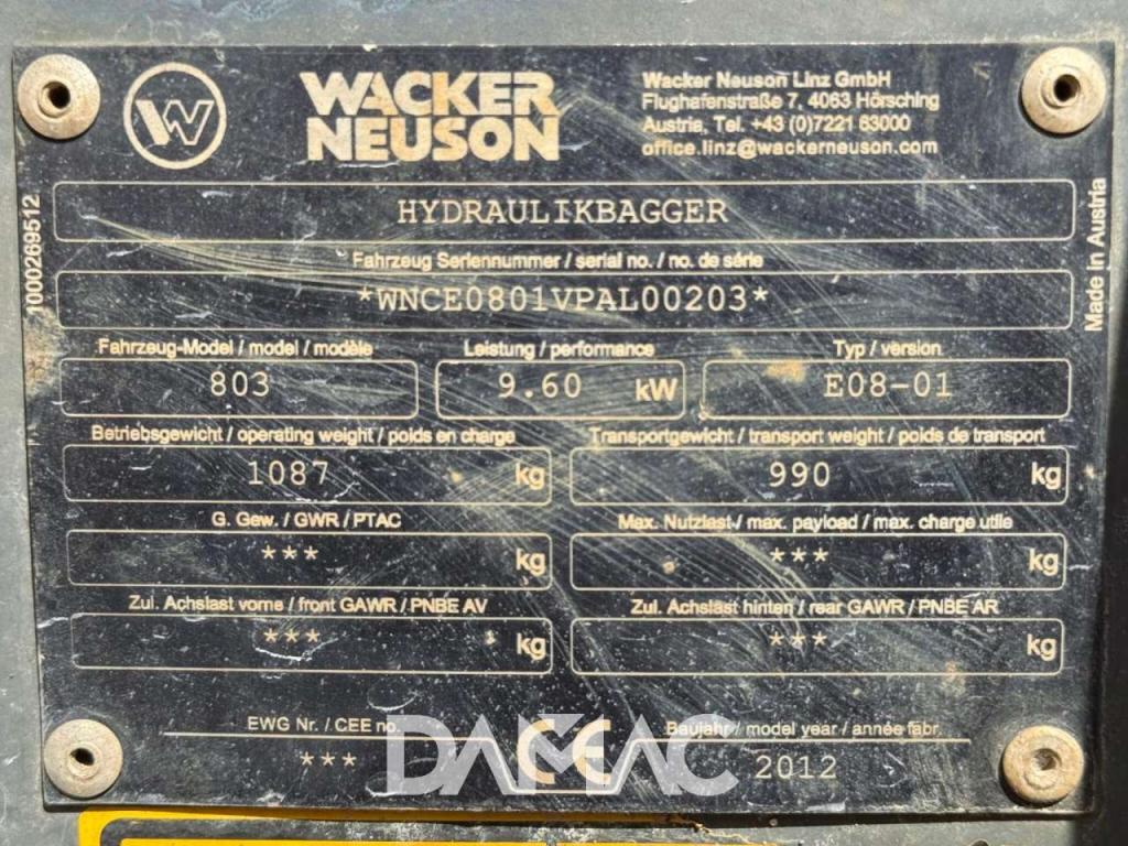 Wacker Neuson 803 Foto 21