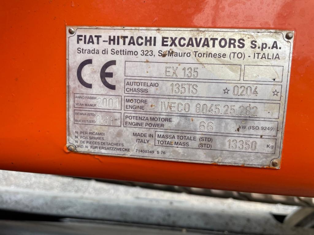Fiat Hitachi Ex135 Foto 8