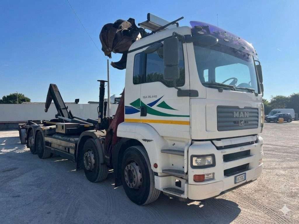 Man TGA 35.440 USATO SCARRABILE CON GRU E POLIPO Foto 4