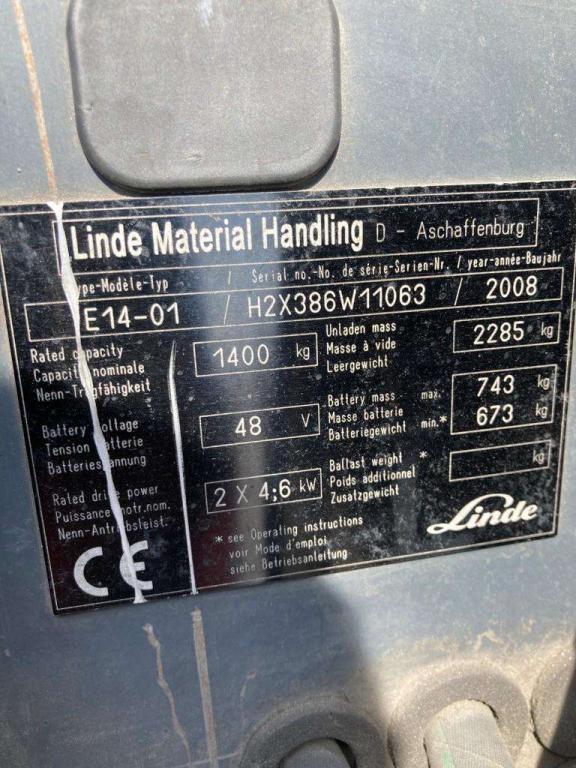 Linde E14-01 Foto 6