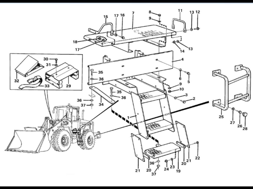 Volvo Steps for Volvo L120C and L90C. Foto 2