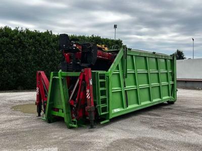 CONTAINER SCARRABILE USATO CON COPERCHIO E GRU Foto 1