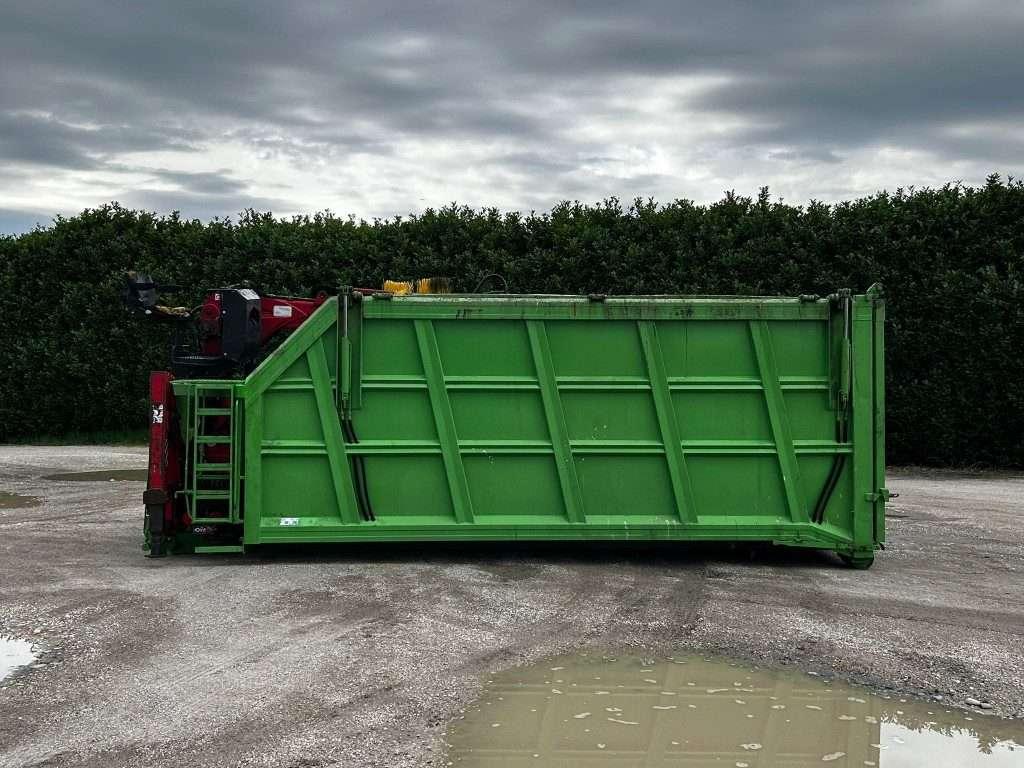 CONTAINER SCARRABILE USATO CON COPERCHIO E GRU Foto 4