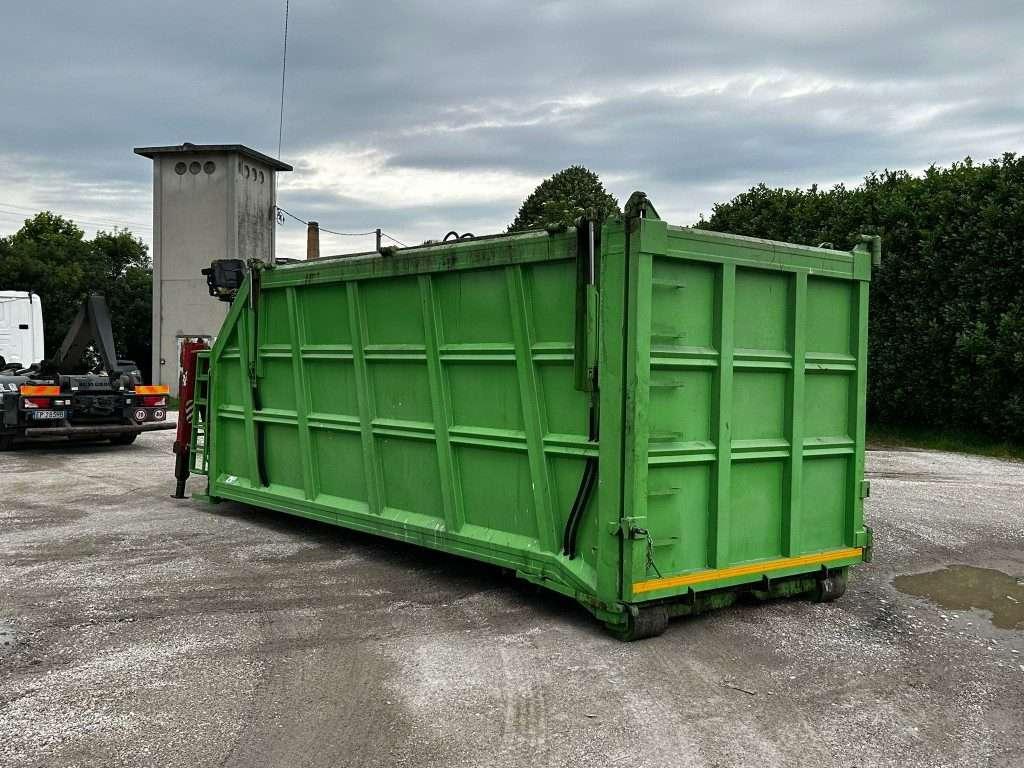 CONTAINER SCARRABILE USATO CON COPERCHIO E GRU Foto 5