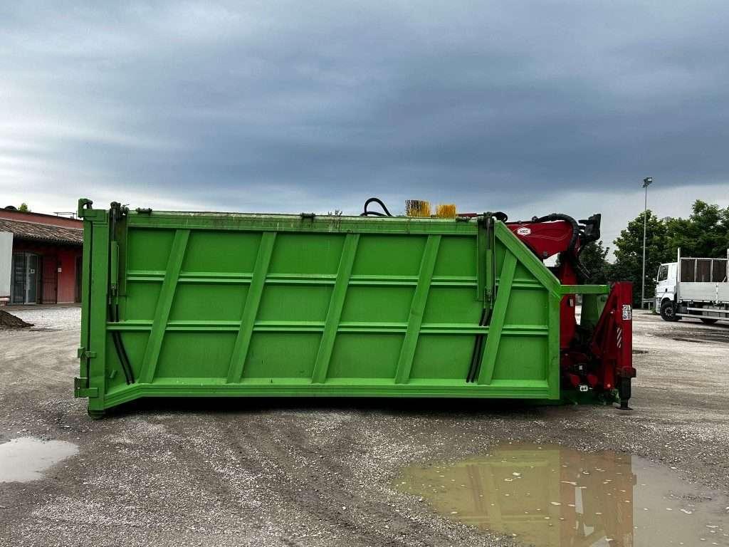 CONTAINER SCARRABILE USATO CON COPERCHIO E GRU Foto 7
