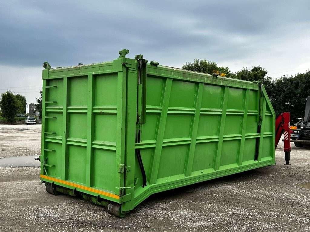 CONTAINER SCARRABILE USATO CON COPERCHIO E GRU Foto 8