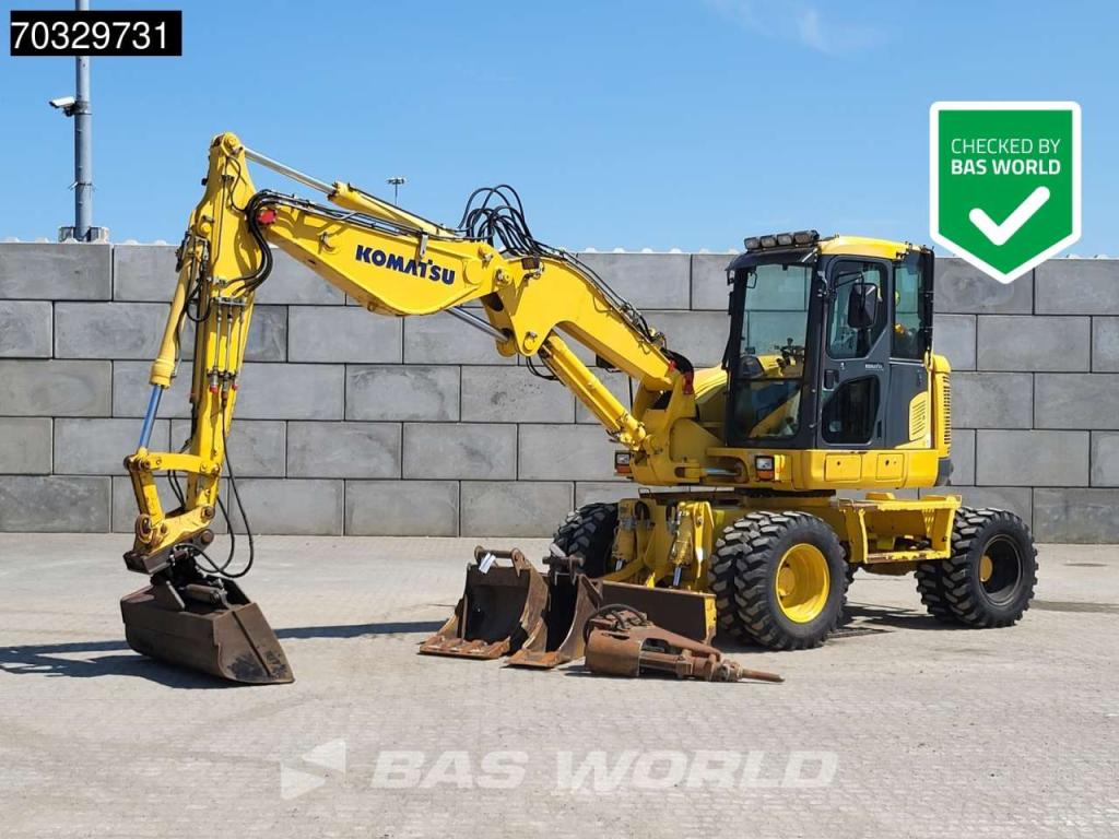 Komatsu PW118 MR-8 3 Buckets + Hammer Foto 1