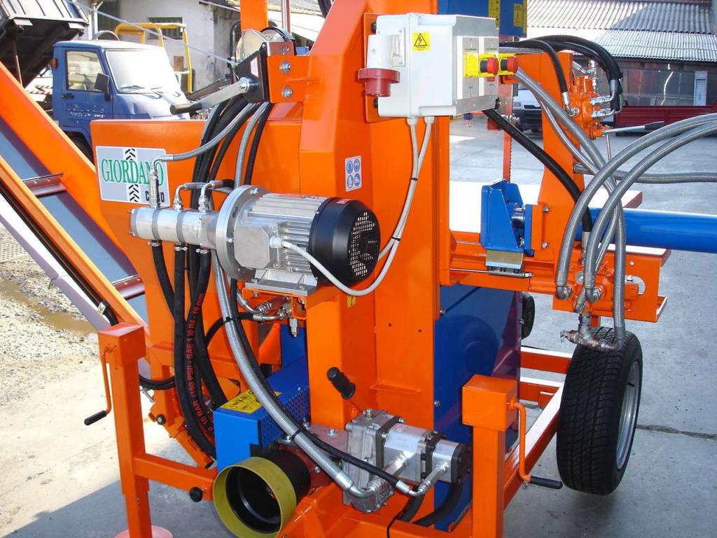 Balfor SS 800 SEGA A NASTRO PROFESSIONALE COMBINATA CON CARRELLO A RULLI PER TRONCHI Foto 19