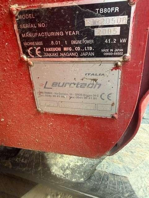 Takeuchi fr 80 Foto 2
