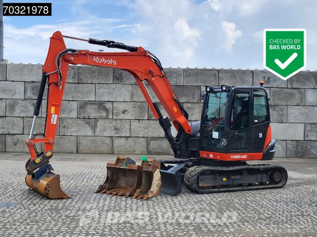 Kubota KX080 -4a2 Select A/C - 3 Buckets Foto 1
