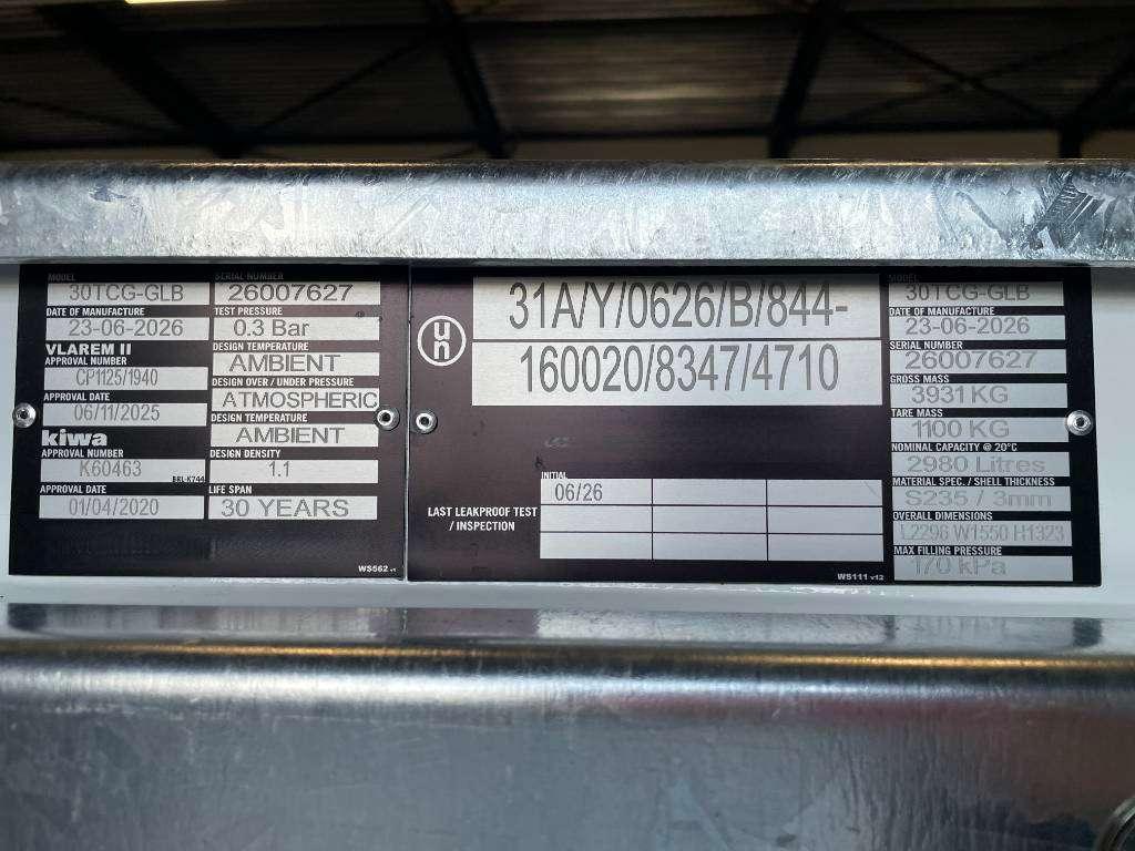 Western Global - 30TCG - 3.000 Liter fuel Tank - DPX-31003 Foto 6