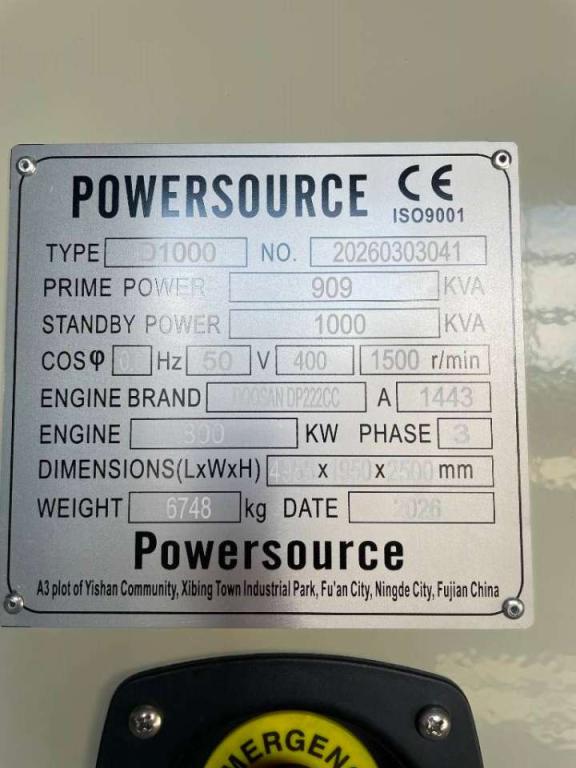 Hyundai DP222CC - 1000 kVA Generator - DPX-19859 Foto 6
