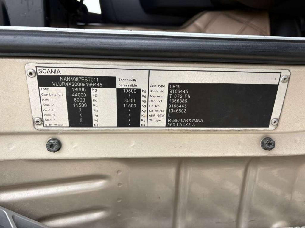 Scania R560 euro 5 impianto idraulico MANUALE Foto 10