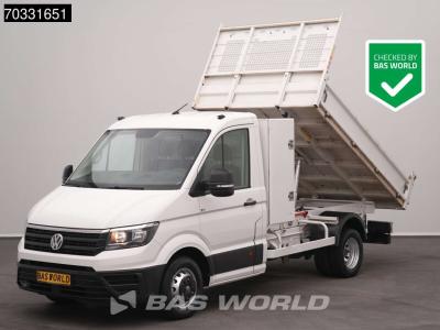Volkswagen Crafter 177pk Kipper met Kist Dubbellucht 3,5t Trekhaak Airco Cruise Euro6 Tipper Benne Kieper A/C vendida por BAS World B.V.