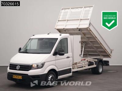 Volkswagen Crafter 177pk Kipper met Kist Dubbellucht 3,5t Trekhaak Airco Cruise Euro6 Tipper Benne Kieper A/C vendida por BAS World B.V.