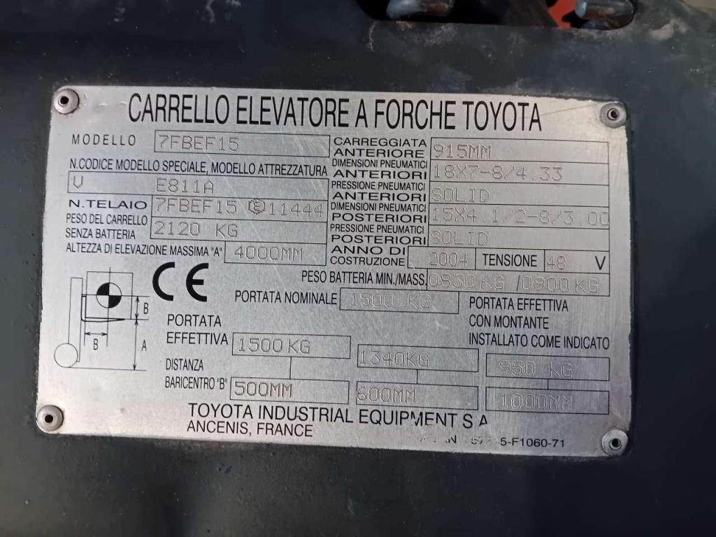 Toyota 7FBEF15 Foto 5