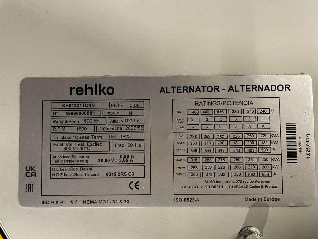 Rehlko KD250 - 250 kVA Generator - DPX-17013 Foto 15