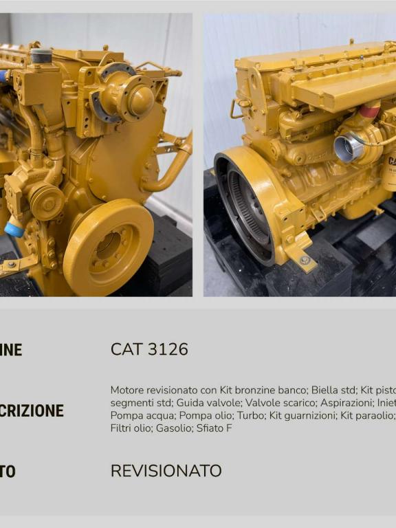 Caterpillar MOTORE REVISIONATO CAT 3126 Foto 2