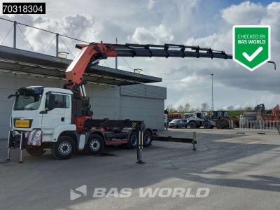 Man TGS 41.480 TGS 8X4 Tractorhead Palfinger PK150002 Crane Kran Winch 11 extensions 5th wheel vendida por BAS World B.V.