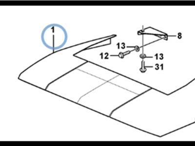 Volvo radiator cover for Volvo L180E, L150E, L150F, L180F, L220E and L220F. vendida por Balavto