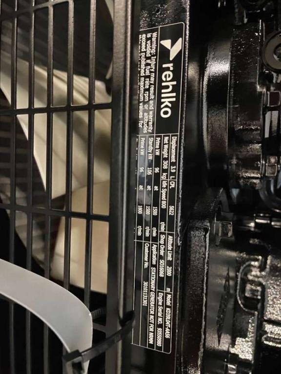 Rehlko KD110 - 110 kVA Generator - DPX-17008 Foto 12