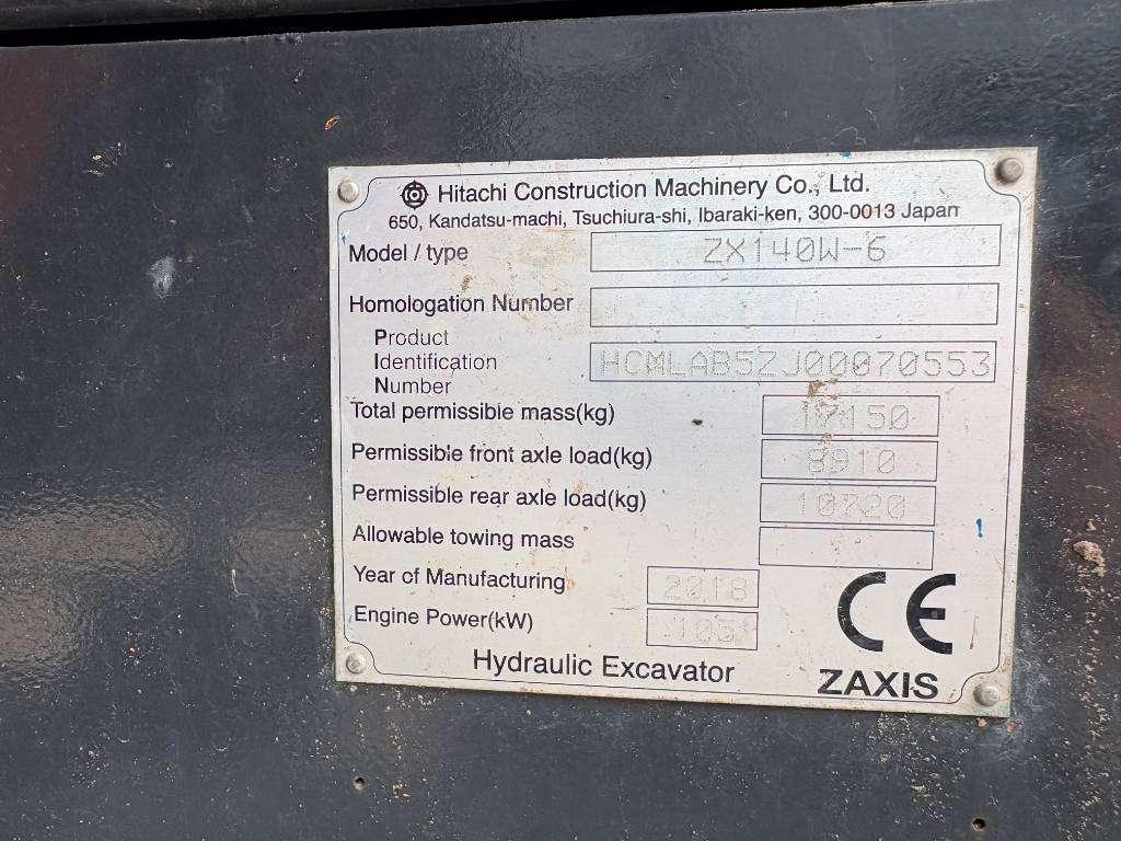 Hitachi ZX140W-6 (3 Pieces available) Foto 7