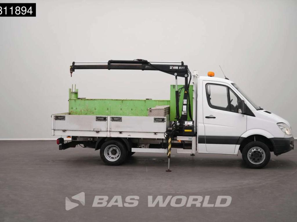 Mercedes Sprinter 510 CDI Kraanwagen Dubbellucht HIAB 071T-2-1M Open Laadbak Trekhaak Camera Crane Kraan Kra Foto 8