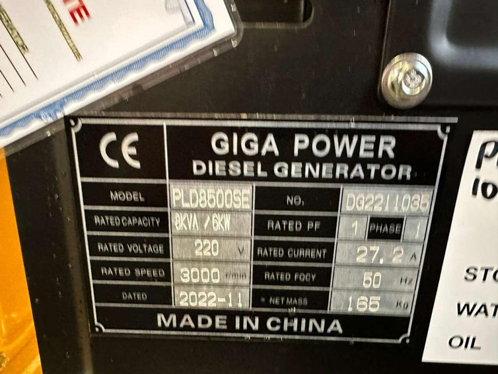 Giga Power PLD8500SE 8KVA silent set Foto 11