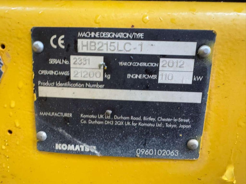 Komatsu HB215LC-1 HYBRID Foto 17