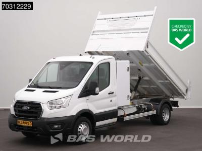 Ford Transit 170pk Kipper met Kist 3,5t Trekhaak Dubbellucht Airco Cruise Euro6 Tipper Benne Kieper A/C vendida por BAS World B.V.