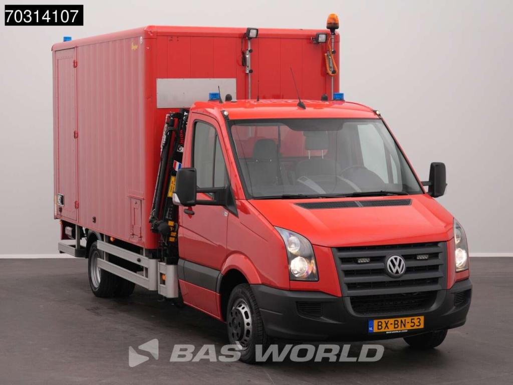 Volkswagen Crafter 136pk Hiab 013 T-2 Kraan D'Hollandia Laadklep Zijdeur Dubbellucht Bakwagen Navi Airco Cruis Foto 11