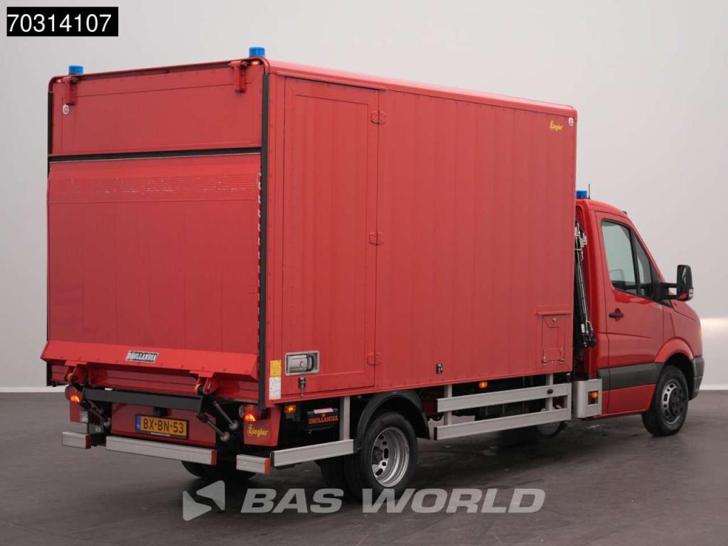Volkswagen Crafter 136pk Hiab 013 T-2 Kraan D'Hollandia Laadklep Zijdeur Dubbellucht Bakwagen Navi Airco Cruis Foto 2