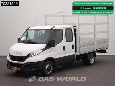 Iveco Daily 35C14 Dubbel Cabine Open Laadbak Huif Dubbellucht Airco 3,5t Trekgewicht Euro6 Prtische Picku vendida por BAS World B.V.