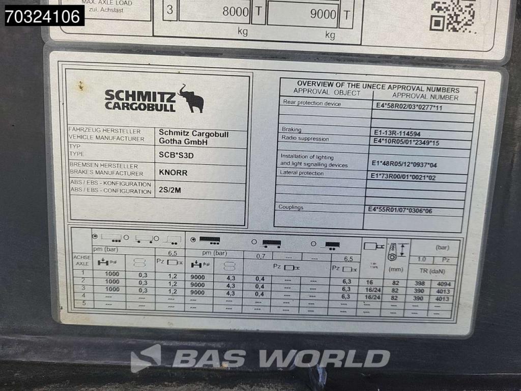Schmitz SCB*S3D Lift Axle Cramaro Alcoa Foto 29