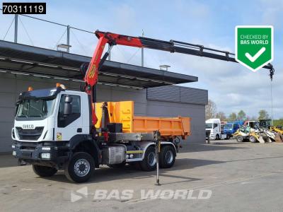 Iveco Trakker 450 6X6 6x6 Palfinger PK19001 SLD Kran + containersystem Big-Axle Euro 6 vendida por BAS World B.V.