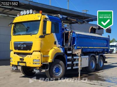 Man TGS 26.440 6X6 NL-Truck 6x6 HMF1643 Z2 Crane Kran 12m3 2-way tipper Euro 5 vendida por BAS World B.V.