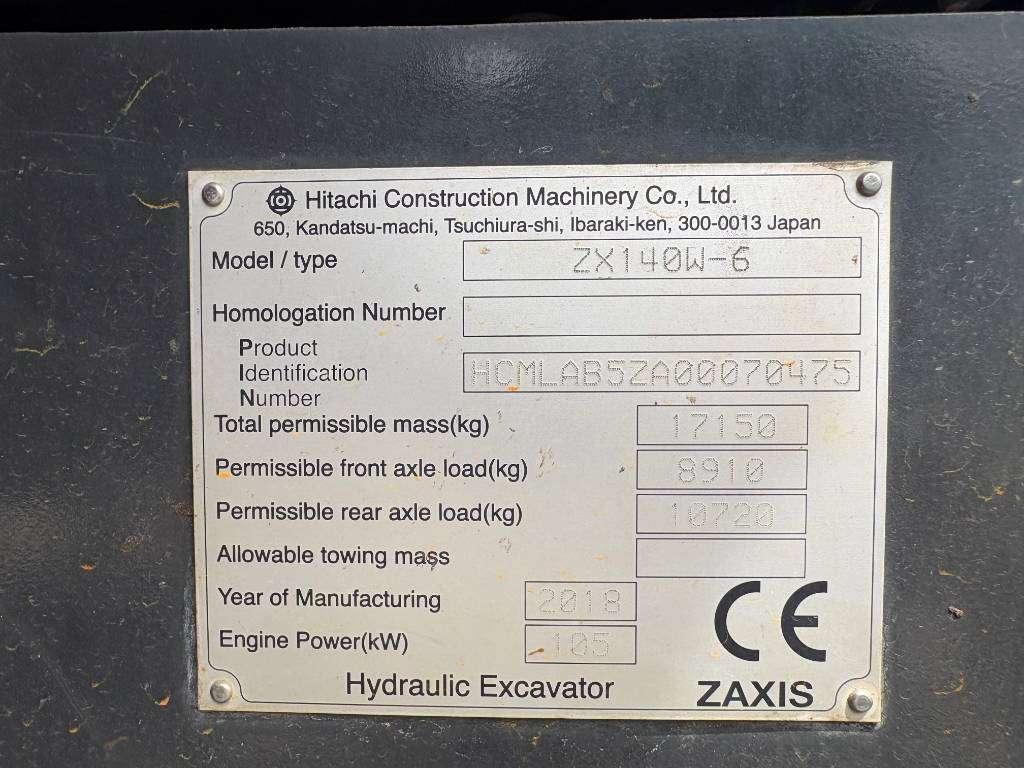 Hitachi ZX 140 W-6 (3 Pieces available) Foto 7