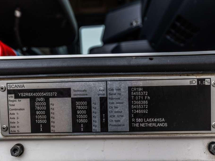 Scania R580-6x4-Intarder-BIG AXLES Foto 25