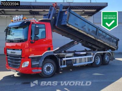 Daf CF 410 CF 6X2 AJK HL20-6180 containersystem Day cab Lift+steering axle Euro 6 vendida por BAS World B.V.