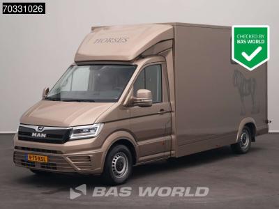 Man TGE 3.180 Automaat Paardenwagen Hengstenuitvoering Trekhaak LED Airco Cruise Camera Euro6 Horsetruc vendida por BAS World B.V.