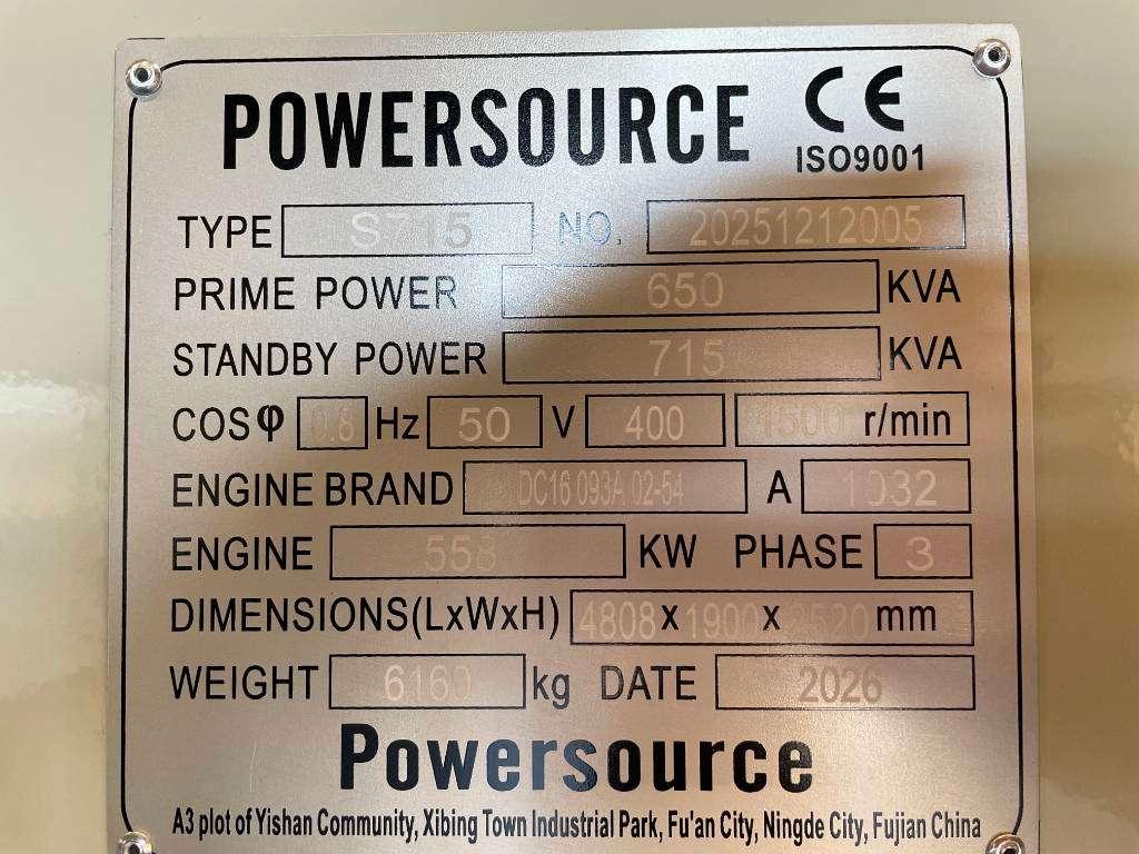 Scania DC16 093A - 715 kVA Generator - DPX-19765 Foto 6
