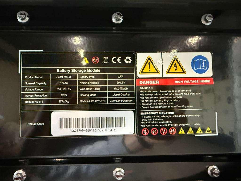 DPX 50759.3 - Battery BESS EGS - 125kW/1.000kWh Foto 7