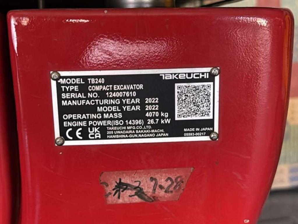 Takeuchi TB240 Foto 5