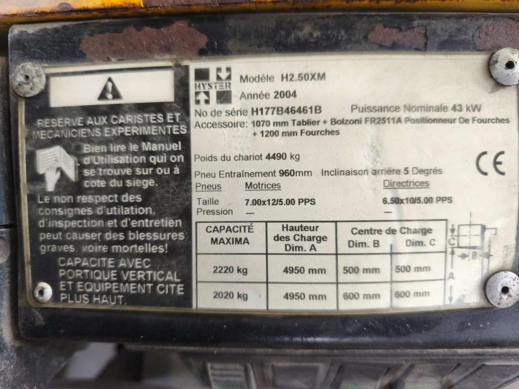 Hyster H2.50XM Foto 6
