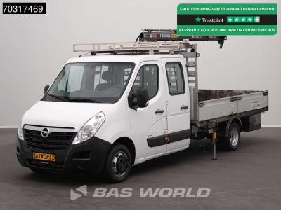 Opel Movano 145PK Kraanwagen Hiab T-CLX 023 B-3 Dubbellucht Open Laadbak 3,5t Trekhaak Airco Cruise Euro vendida por BAS World B.V.